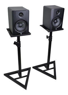 Studio Monitor Speaker Stands with Adjustable Height 730mm - 1080mm